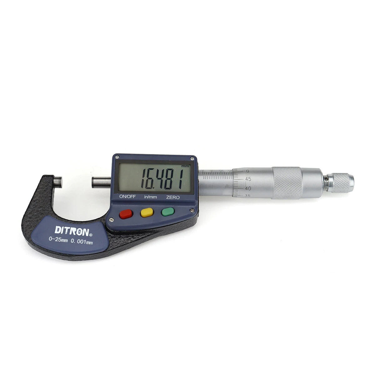 Ditron 511 0.001 mm Electronic Outside Micrometer 0-25 mm With Extra Large LCD Screen Digital Micrometer Electronic Digital Caliper Gauge — Ditron