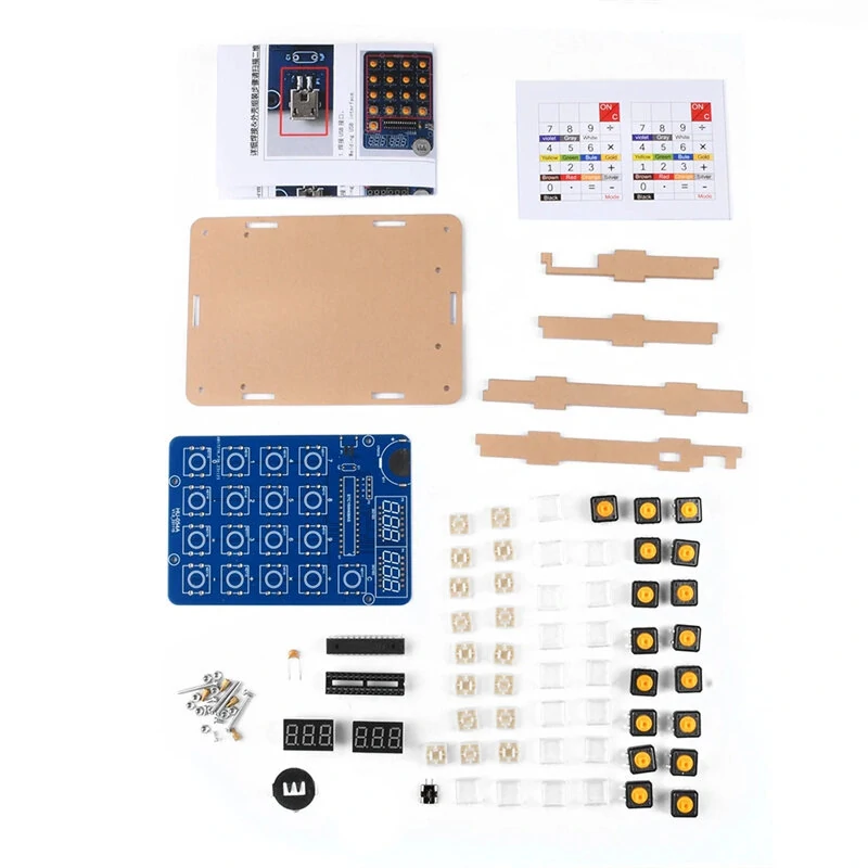 DIY Electronic Kit Digital Tube Calculator DIY Kits 51 Microcontroller Training Experiment Welding Practice Accessories — view 6