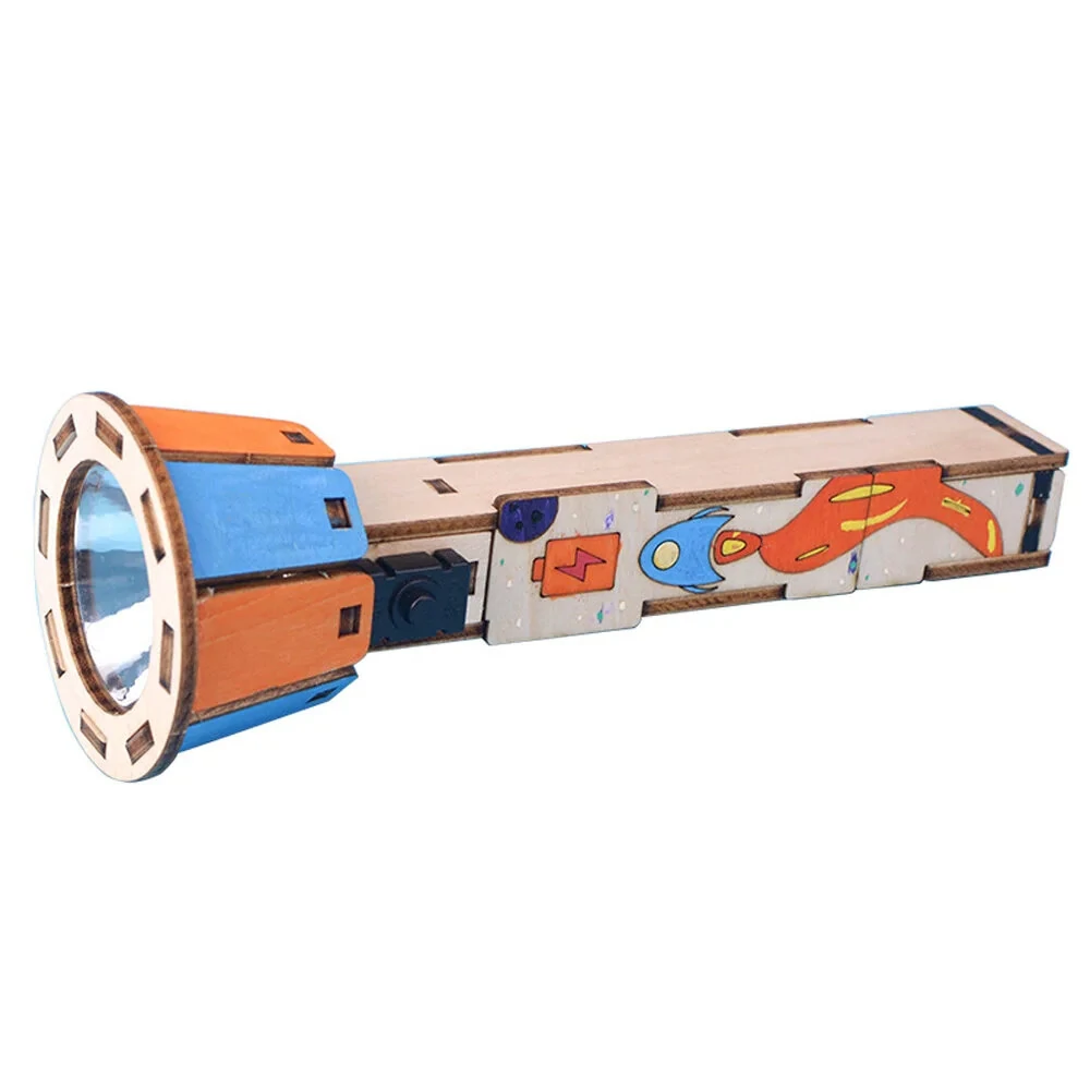 DIY Science Experiment Kit with Flashlight Educational Model Physics Toys Project Gift Kids Children — view 3