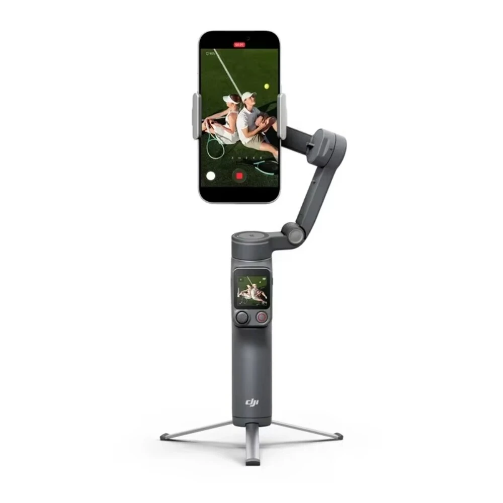 DJI Osmo Mobile 8P 3-Axis Foldable Handheld Gimbal Smart Follow Multi-Subject Tracking 10H Long Battery Type-C Charging Gimbal Stabilizer for Smartphone Vlog Video Photography