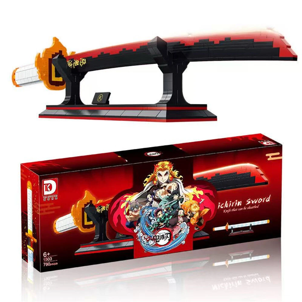 DK1503-DK1523 Creative Animation Demon Slayer Sword Series Ornament Building Blocks Assembly Kit Model Bricks Set Collection Toys For Kids — Pricio