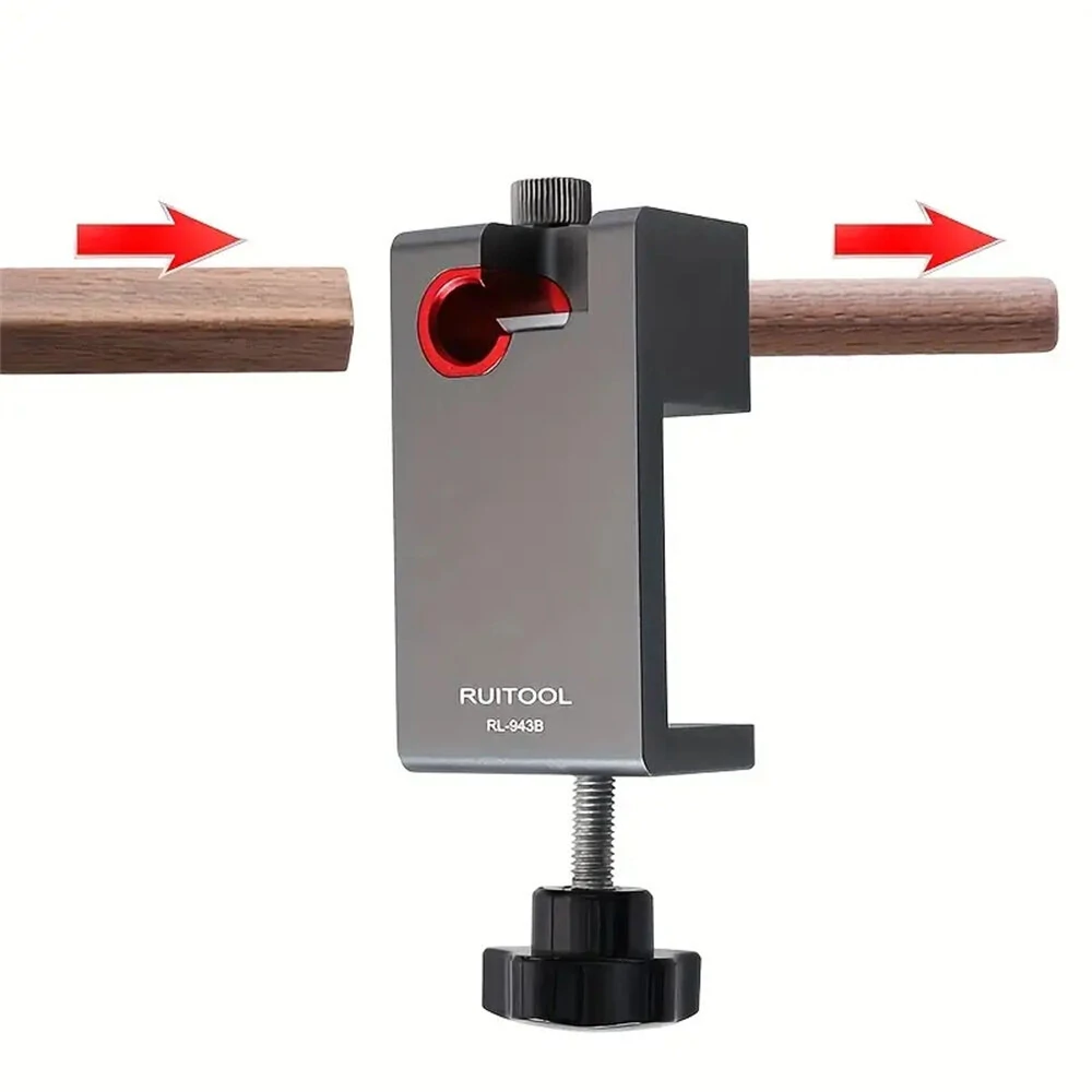Dowel Maker Jig Tenon Dowel Plug Cutter With Sharp Alloy Blade Adjustable Drill Guide Positioner For Wood Sticks Making Round Bar Auxiliary Tool — view 6