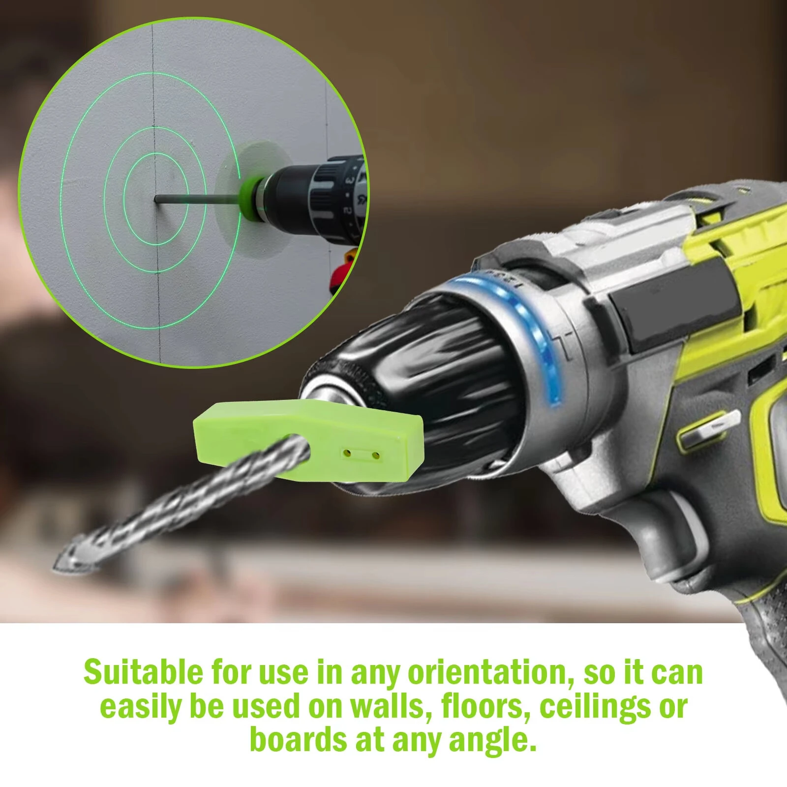 Drill Hole Position Light Locator Plastic Drill Guide Light Locator No Blocking Viewing Drill Bit Hole Punching Light Locator — view 5