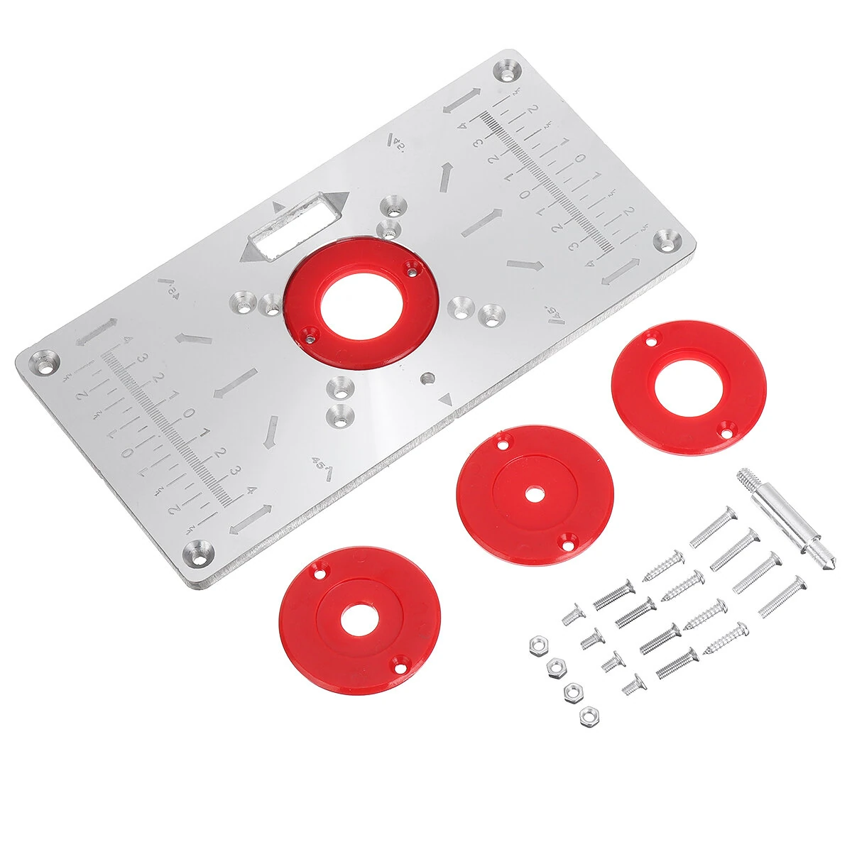 Drillpro 235x120x8mm Trimming Machine Flip Panel Woodworking Router Table Insert Plate for MAKITA(RT0700c) — view 5