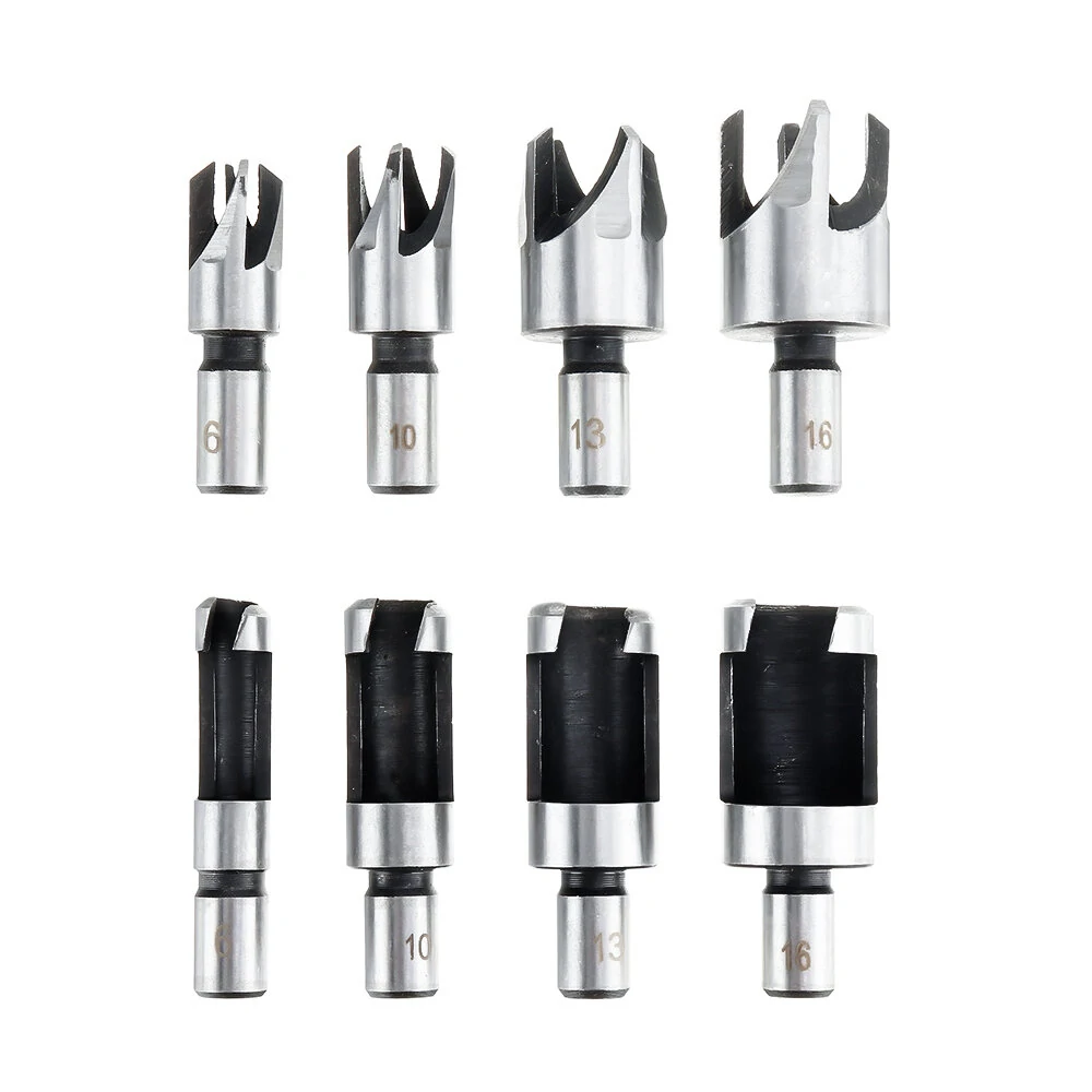 Drillpro 23pcs Woodworking Chamfering Countersunk Drill Bit Set 5 Flute Chamfering Drill Wood Plug Cutter Automatic Center Punch Drill — view 5