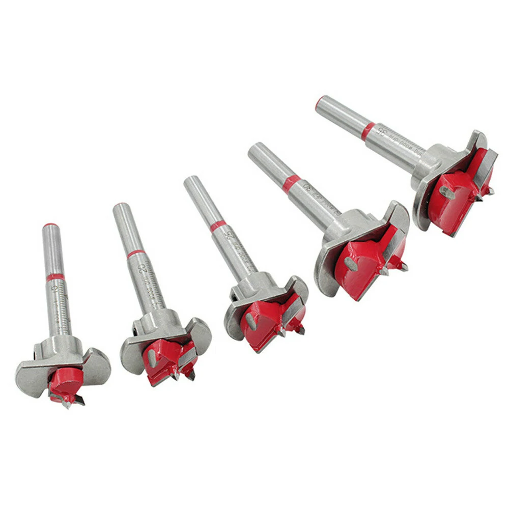 Drillpro 5Pcs Forstner Drill Bit Set 15 20 25 30 35mm Wood Auger Cutter Hexagon Wrench Woodworking Hole Saw For Power Tools — view 4
