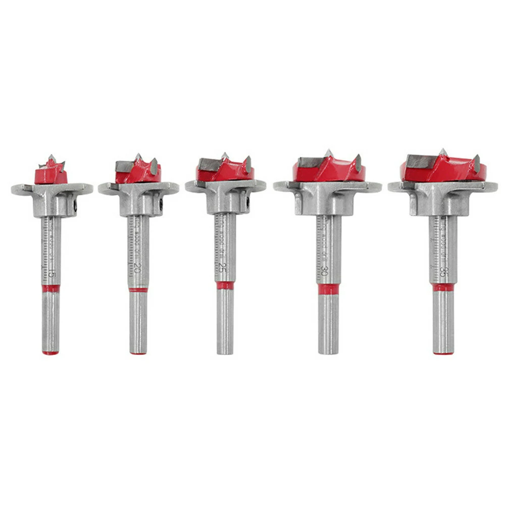 Drillpro 5Pcs Forstner Drill Bit Set 15 20 25 30 35mm Wood Auger Cutter Hexagon Wrench Woodworking Hole Saw For Power Tools — view 5