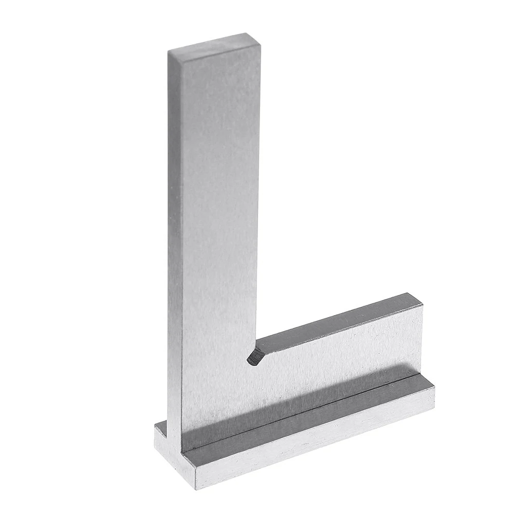 Drillpro Machinist Square 90º Right Angle Engineer Carpenter Square with Seat Precision Ground Steel Hardened Angle Ruler — Drillpro