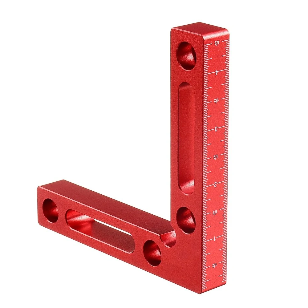 Drillpro Upgrade Aluminium Alloy 90 Degree 120x120mm Precision Clamping Square W — Drillpro