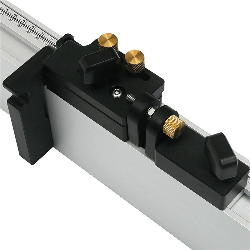 Drillpro Woodworking Tool Flip Stop With Micro-Adjustable Settings T-Track Stop For Miter Gauge Fence — Drillpro