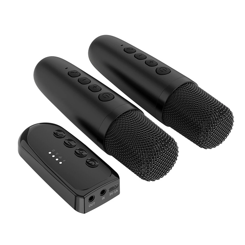 DSK1 Wireless Karaoke Companion Bluetooth 5.3 Dynamic Microphone KTV DSP Mixer System 3.5MM AUX Type-C Amplifier Host For Speaker Car — view 2