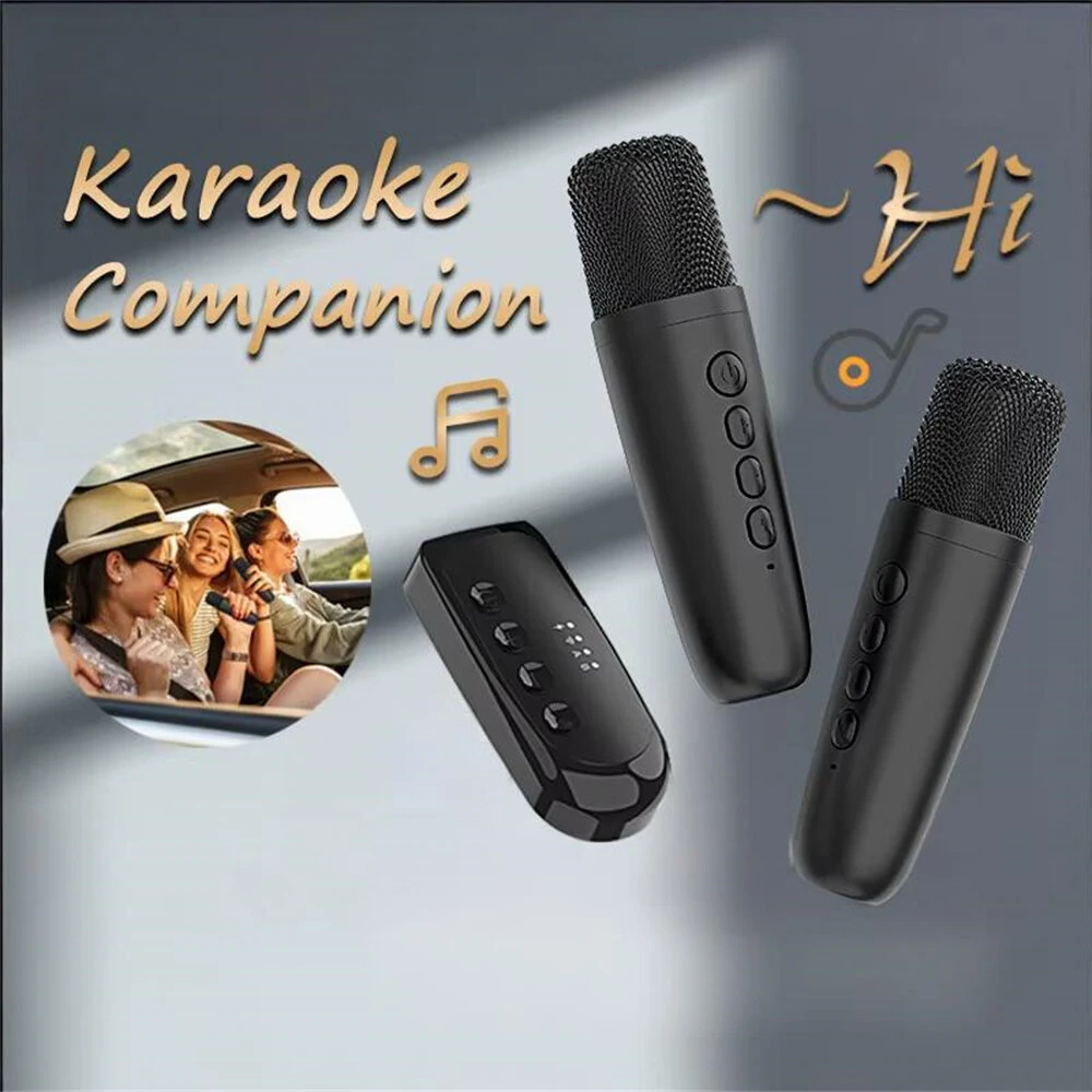 DSK1 Wireless Karaoke Companion Bluetooth 5.3 Dynamic Microphone KTV DSP Mixer System 3.5MM AUX Type-C Amplifier Host For Speaker Car — view 3