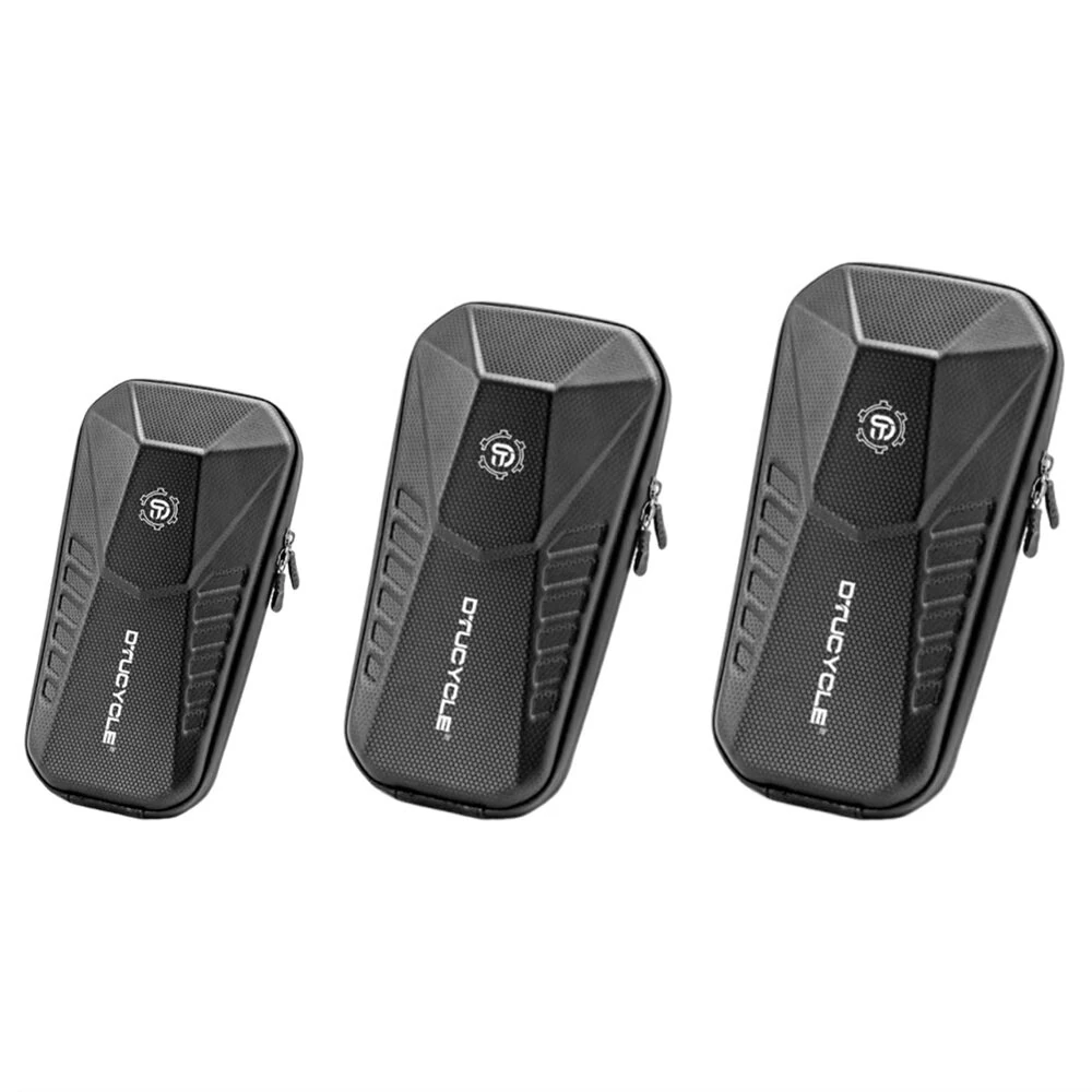 DTUCYCLE 2/3/4L Electric Bike Bag Waterproof Double Zipper Hard Shell Front Hangding Storage Bag for Electric Bicycle Scooter — view 2