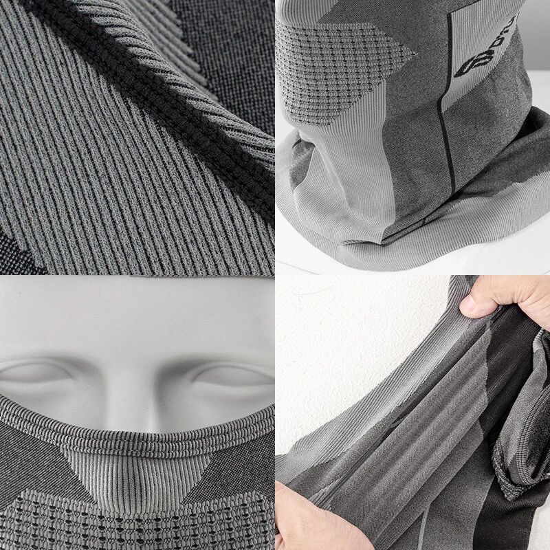 DTUCYCLE Warm Winter Cycling Caps Men Women Cold-Proof Thermal Sports Hoods Full Face Mask Ski Hunting Helmet Liner Head Neck Cover — view 11