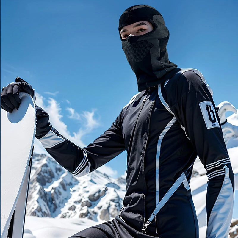 DTUCYCLE Warm Winter Cycling Caps Men Women Cold-Proof Thermal Sports Hoods Full Face Mask Ski Hunting Helmet Liner Head Neck Cover — view 4