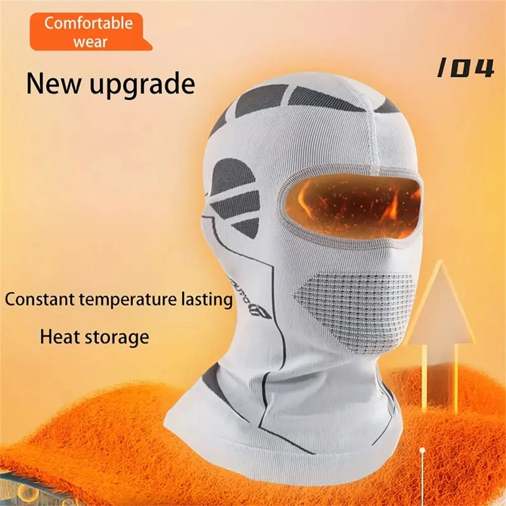 DTUCYCLE Warm Winter Cycling Caps Men Women Cold-Proof Thermal Sports Hoods Full Face Mask Ski Hunting Helmet Liner Head Neck Cover — view 8