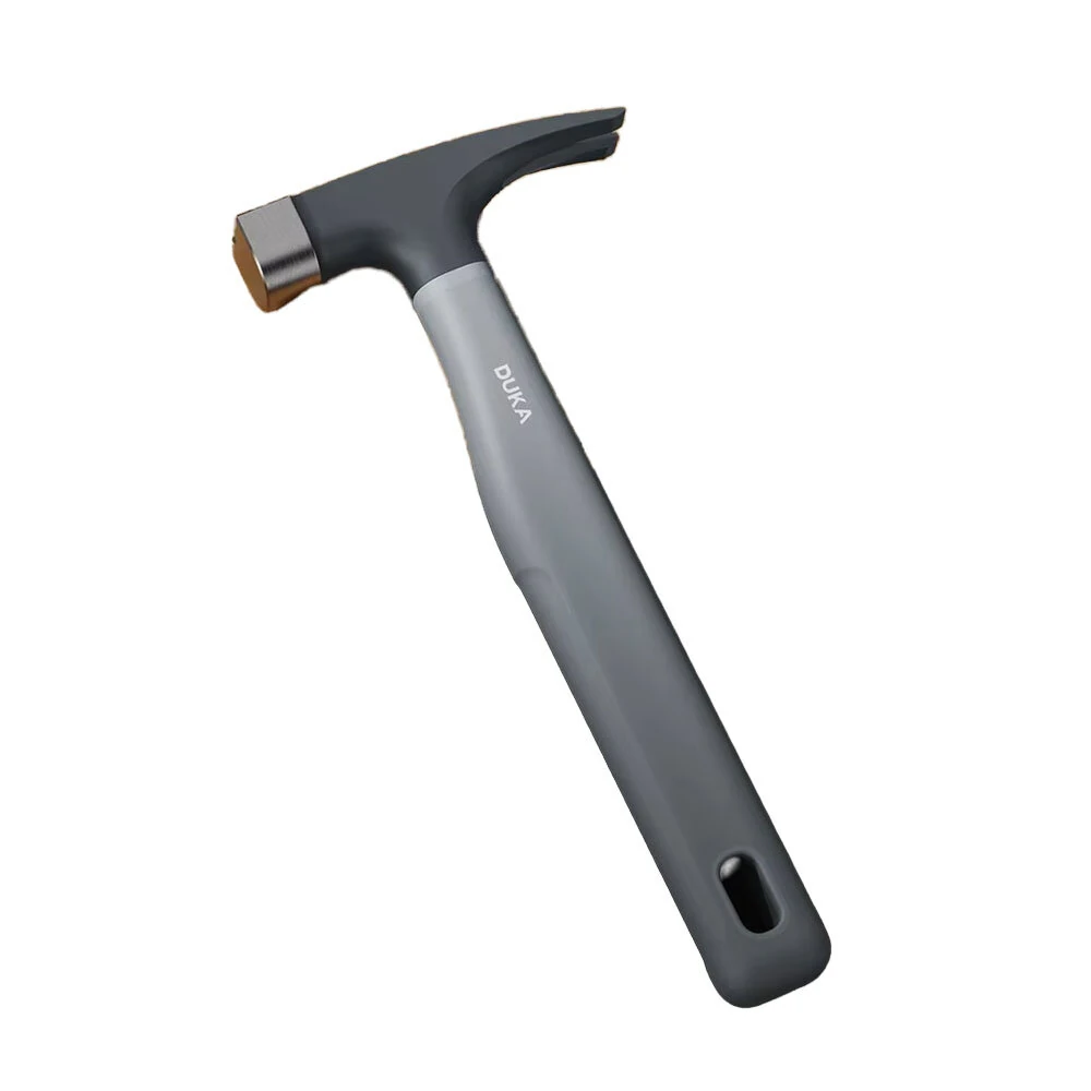 DUKA H1 Multifunctional Claw Hammer 8 OZ High Carbon Steel Forged Shockproof Anti Skid Rubber Handle Compact Woodworking Tool Nail Pulling Driving — DUKA