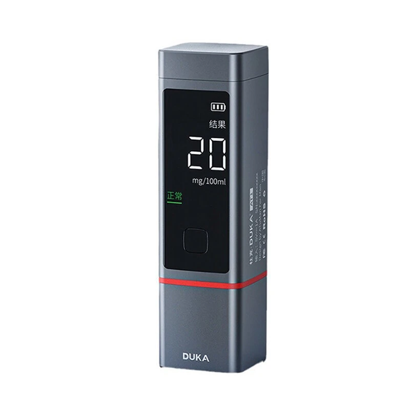 DUKA Portable Alcohol Tester Non-contact Breath Analyzer LCD Digital Display Rechargeable High-precision Alcohol Tester Tool — DUKA