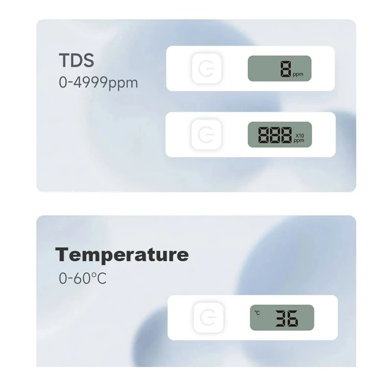 DUKA TDS Meter TDS EC Meter Range 0-4999ppm Temperature 0-80 centigrade Meter Digital Water Quality Monitor Tester — view 7
