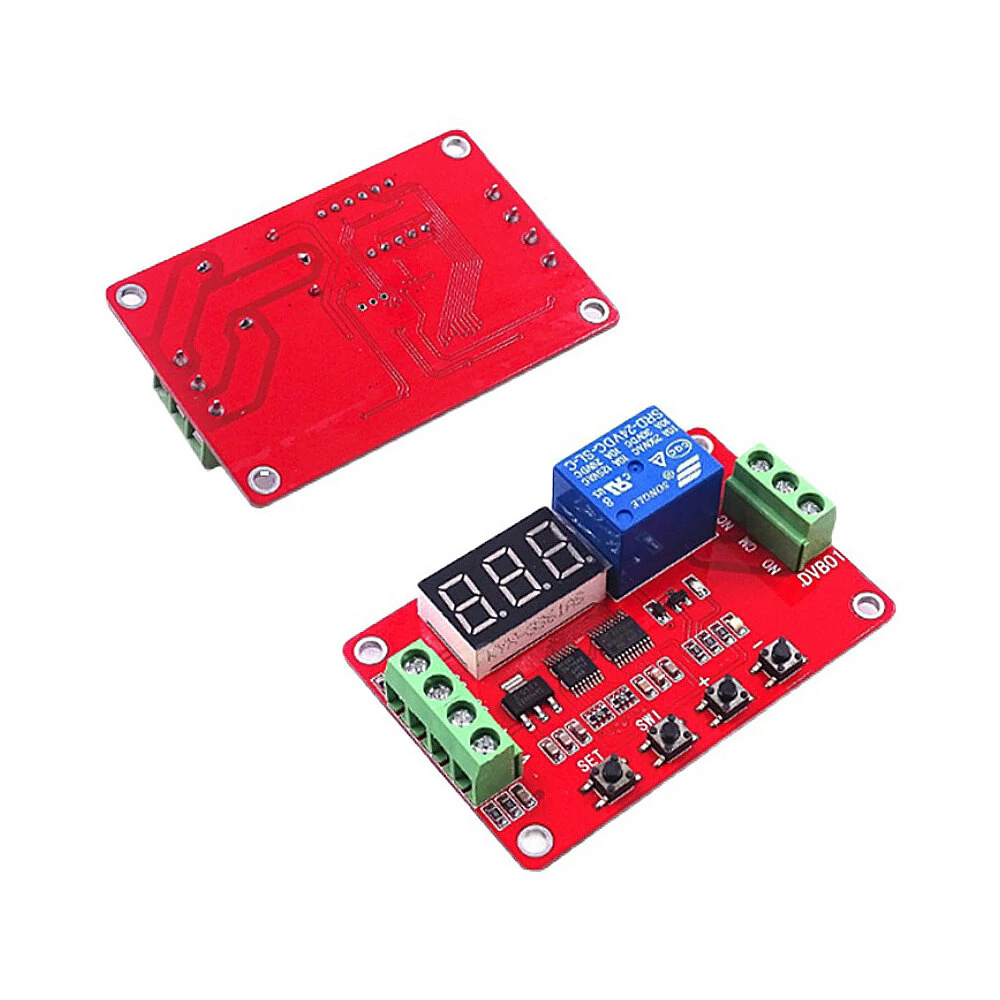 DVB01 DC 5V 12V 24V Digital Display Window Voltage Comparator Voltage Measurement Charge Discharge Overvoltage Undervoltage Over-limit Protection Module Board — view 3