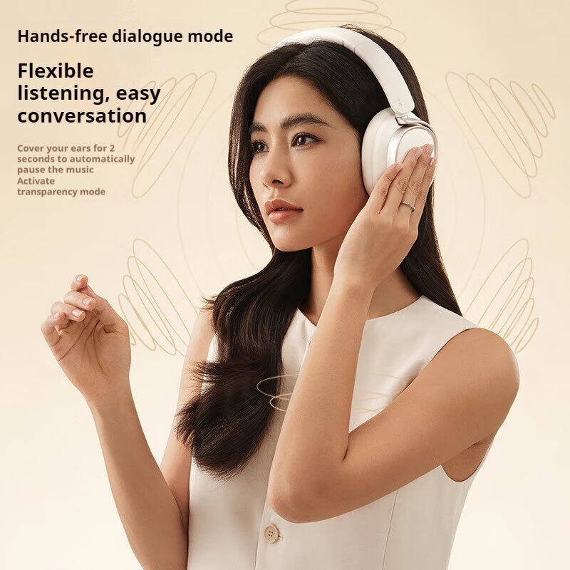 Edifier Evo Space bluetooth Headphone Gaming Headset ANC -45dB Depth Active Noise Canelling DNN Call Noise Reduction 40mm Titanium-plated Composite Diaphragm Hi-Res LHDC5.0 Audio 93H Playback Support Wired Connection Headphones with Mic — view 7