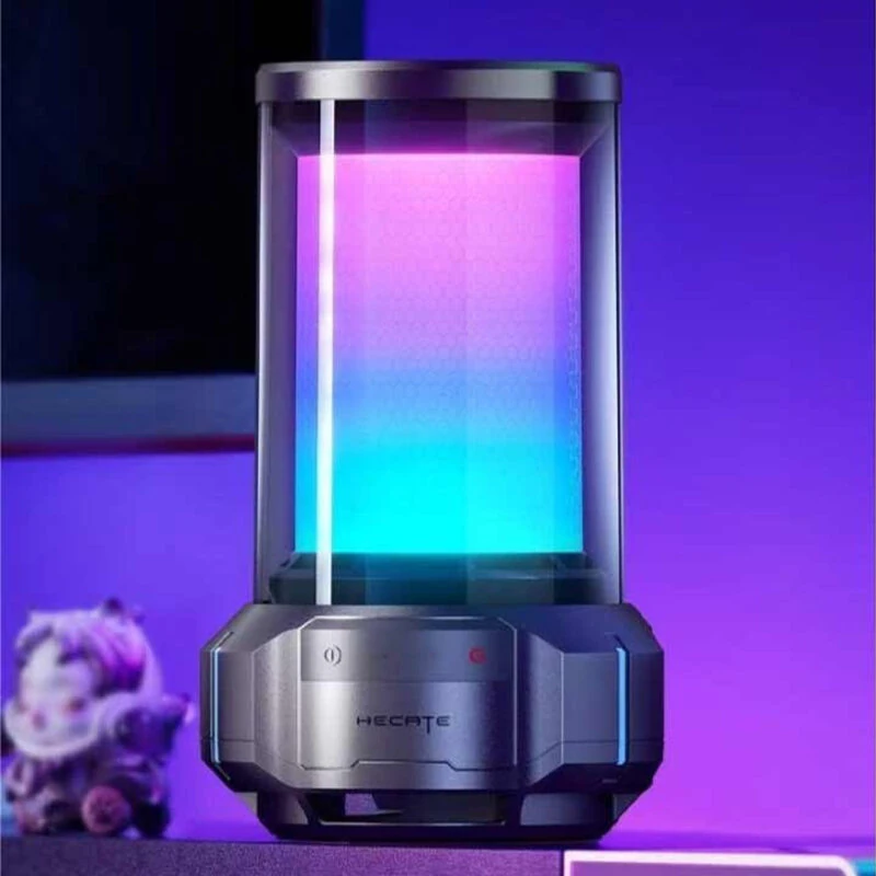 Edifier HECATEs CyberX bluetooth Speaker Desktop Game RGB Speaker 64mm Full-Range Driver 76mm Passive Radiator DSP Chips Support TWS 3.5mm AUX Playback Desktop Computer Speakers