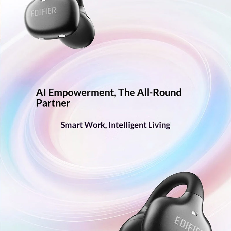EDIFIER X Clip AI Translation Earbuds TWS bluetooth 6.0 Earphone 12mm Titanium-plated Composite Diaphragm 32H Playback Low Game Delay IP55 Waterproof Open-ear Earclips Sports Headphones — view 5