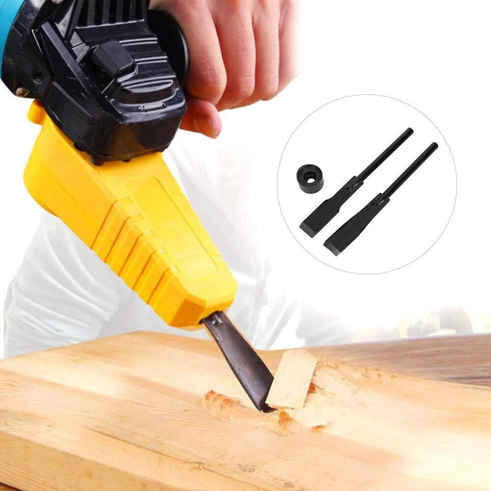 Electric Chisel Accessory Stainless Steel Flat Cutter Lightweight Plastic Handle 200mm Full Length Quick Install Woodworking Tool for Carpentry DIY — view 2