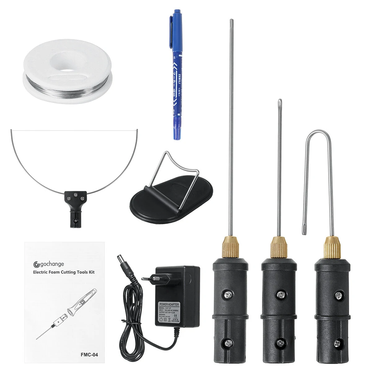 Electric Foam Cutter 3 in 1 Foam Cutter Electric Cutting Machine Pen Tools Kit 18W Styrofoam Cutting Pen with Electronic Voltage Transformer Adaptor — Pricio
