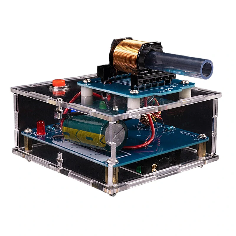Electromagnetic DIY Electronic Kit Long-range Projectile High-voltage Coil Booster Circuit Board Production Welding Electronic Science Experiment — view 3