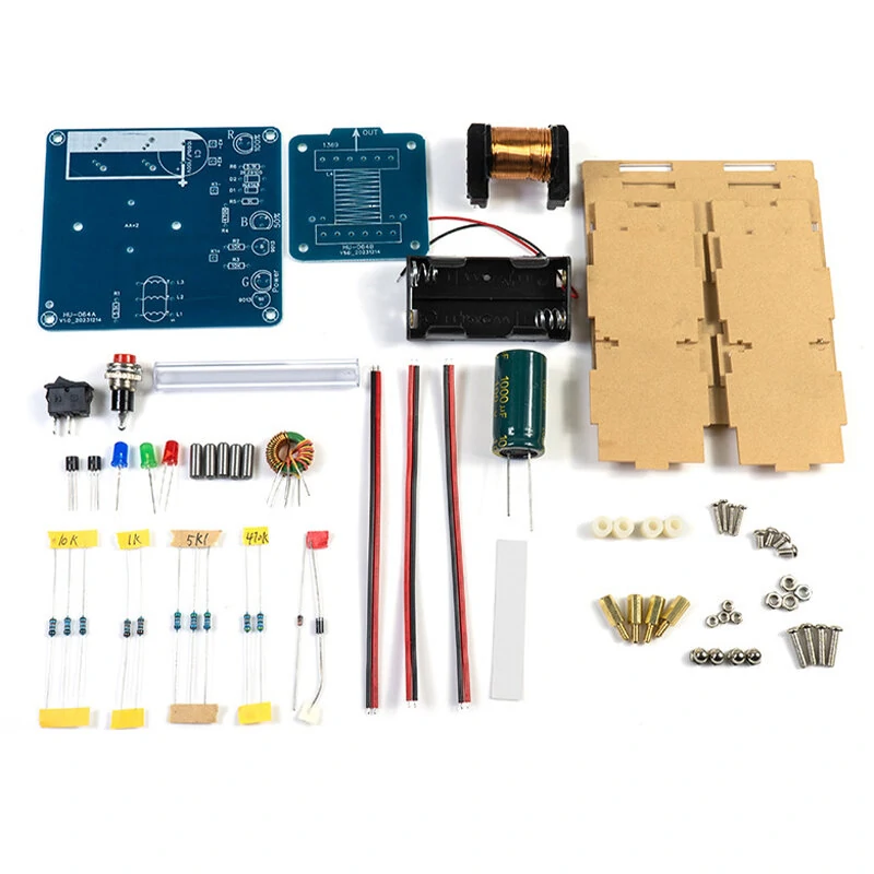Electromagnetic DIY Electronic Kit Long-range Projectile High-voltage Coil Booster Circuit Board Production Welding Electronic Science Experiment — view 7