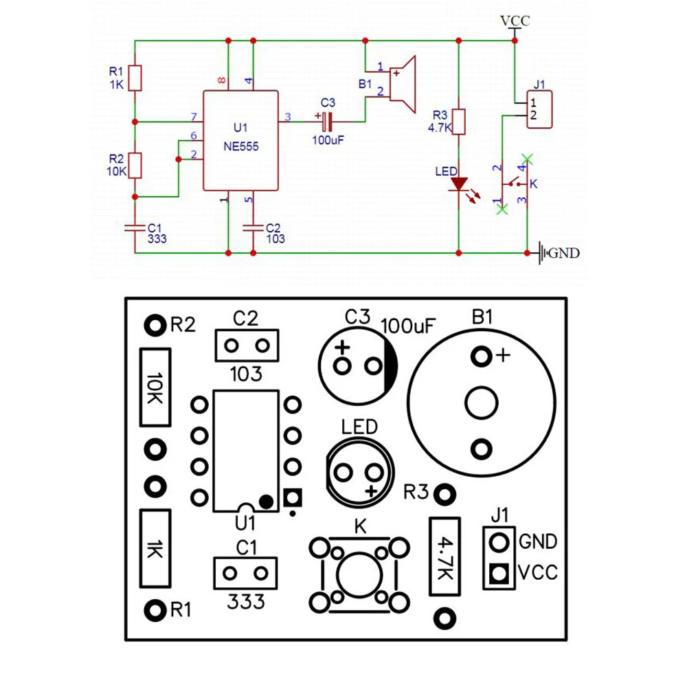 Electronic Circuit DIY Production Analog Telegraph DIY Spare Parts Welding Training DIY Kit — view 3
