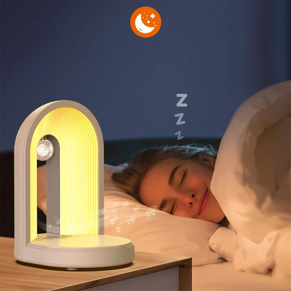 Elfeland 3 in 1 Night Light With Wireless Phone Charging Function Bluetooth Speaker Bedside Music Night Lamp — view 9