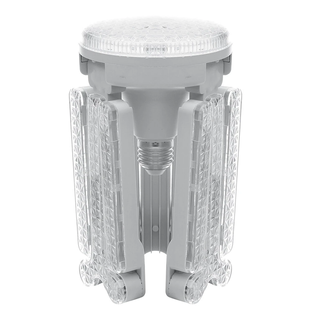 Elfeland 3/4/5 Leafs Foldable Crystal Snowflake LED Ceiling Light E27 Adjustable Shape AC 85~265V Ultra-Bright Wide-Angle Lighting for Home Garage Shop — view 9