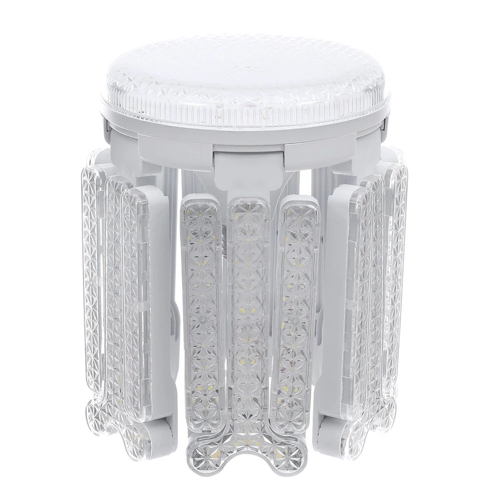 Elfeland 6-Leaf Foldable Crystal Snowflake LED Ceiling Light E27 Adjustable Shape AC 85~265V Ultra-Bright Wide-Angle Lighting for Home Garage Shop — view 7