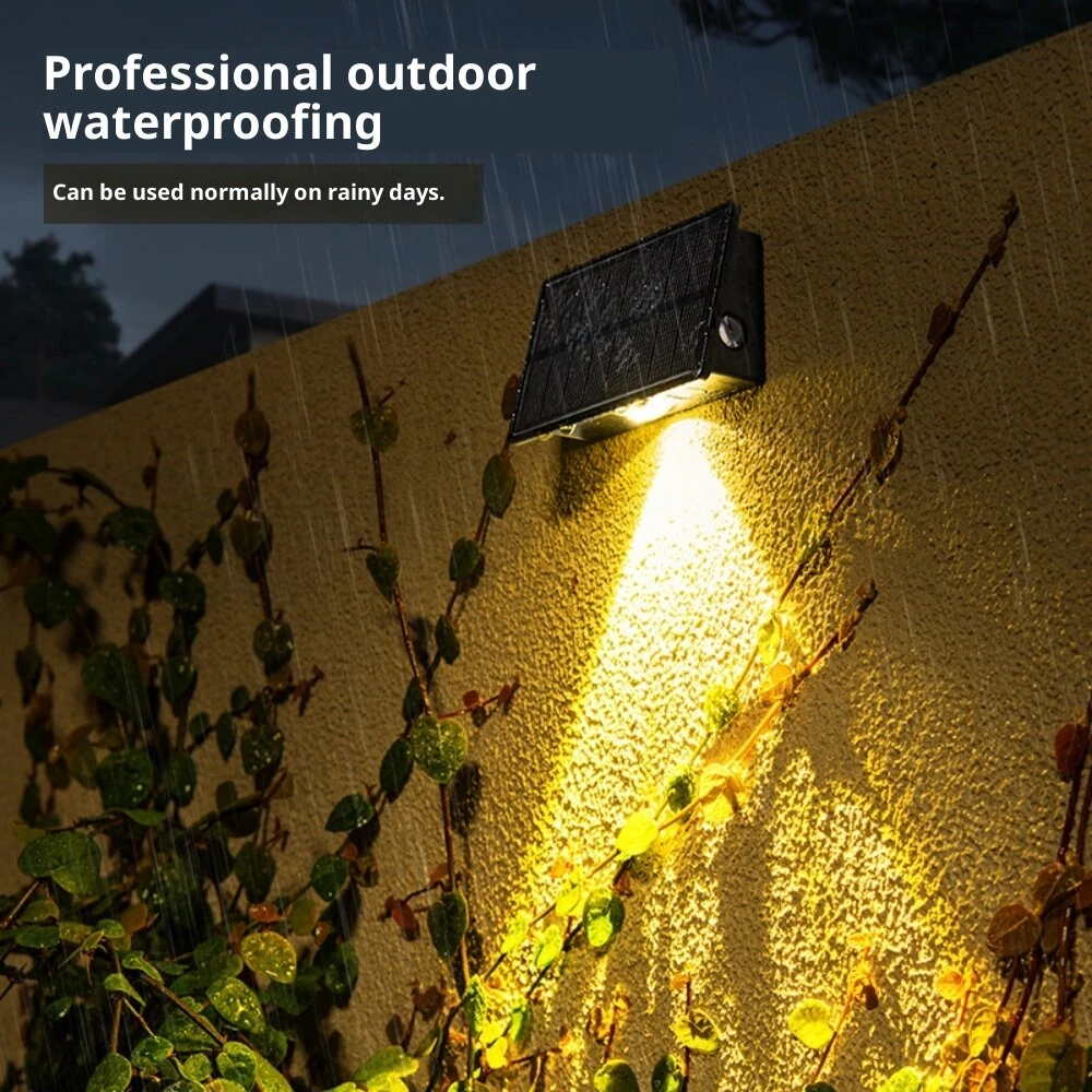 Elfeland LED Solar Wall Lamp 5 Lighting Modes Auto Solar Charging Waterproof Outdoor Courtyard Light for Garden Decoration — view 3