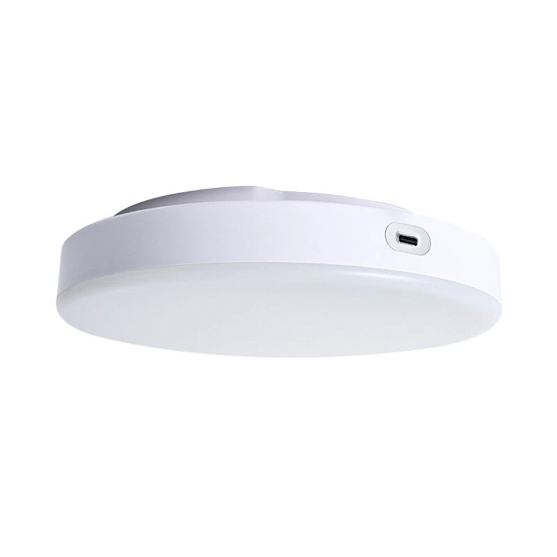 Elfeland Motion Sensor Rechargeable LED Ceiling Light 10000mAh 3 Colors Temperature Adjustable Ceiling Lamp with Remote Control