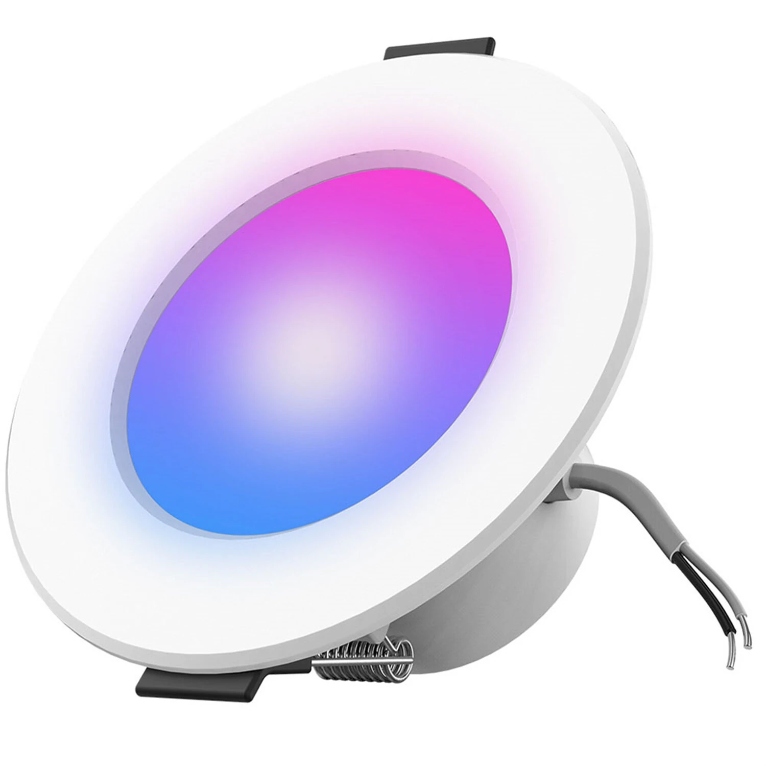 Elfeland Smart 5W RGB+CCT LED Recessed Downlight WiFi & Bluetooth Indoor Lighting 500lm Supports APP & Voice Control — view 2