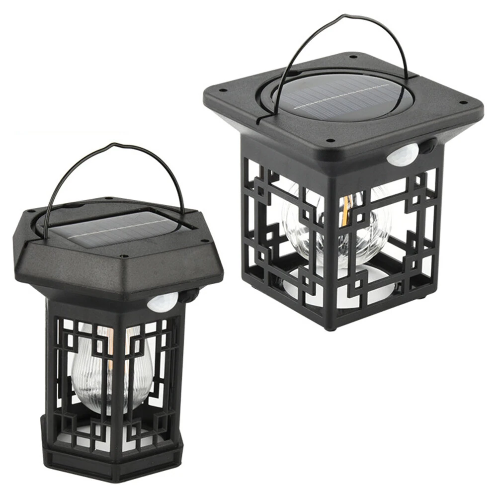 Elfeland Solar Outdoor Wall Light with Motion Sensor, Intelligent Light Control, Waterproof Hanging Garden Lamp for House, Patio & Pathway Decoration — view 3