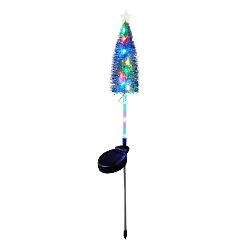 Elfeland Solar Powered Christmas Tree Star LED Light Outdoor Waterproof Solar Lawn Light Garden Landscape Christmas Party Decoration — Elfeland