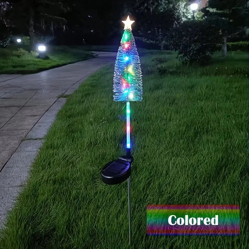 Elfeland Solar Powered Christmas Tree Star LED Light Outdoor Waterproof Solar Lawn Light Garden Landscape Christmas Party Decoration — view 10