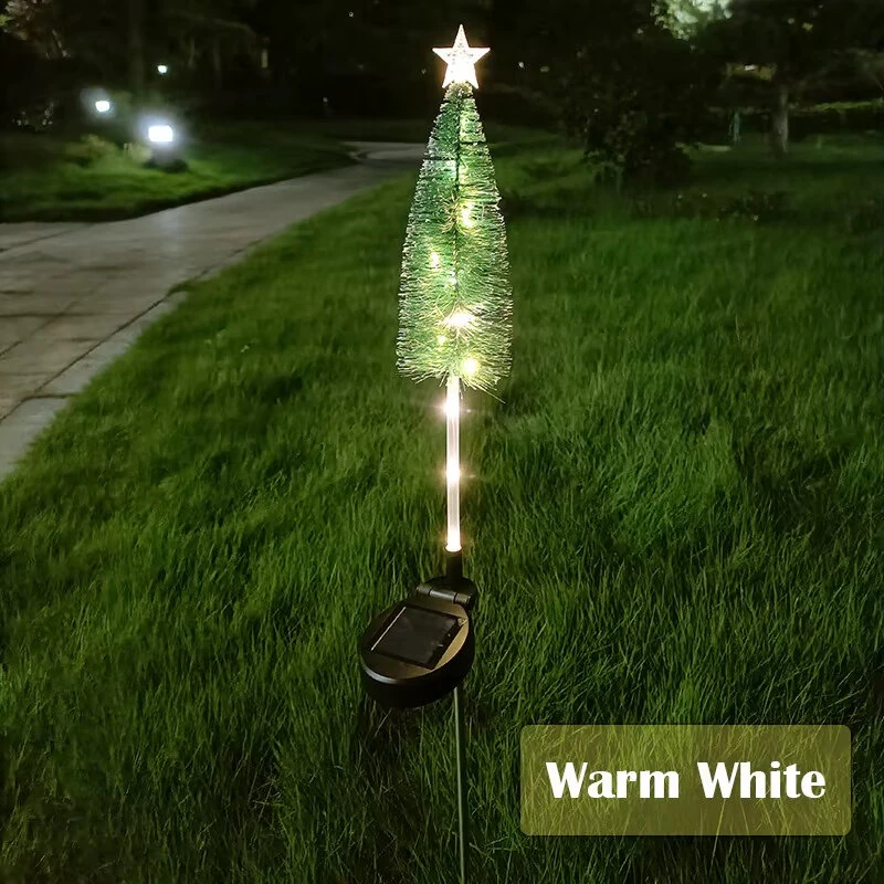 Elfeland Solar Powered Christmas Tree Star LED Light Outdoor Waterproof Solar Lawn Light Garden Landscape Christmas Party Decoration — view 9