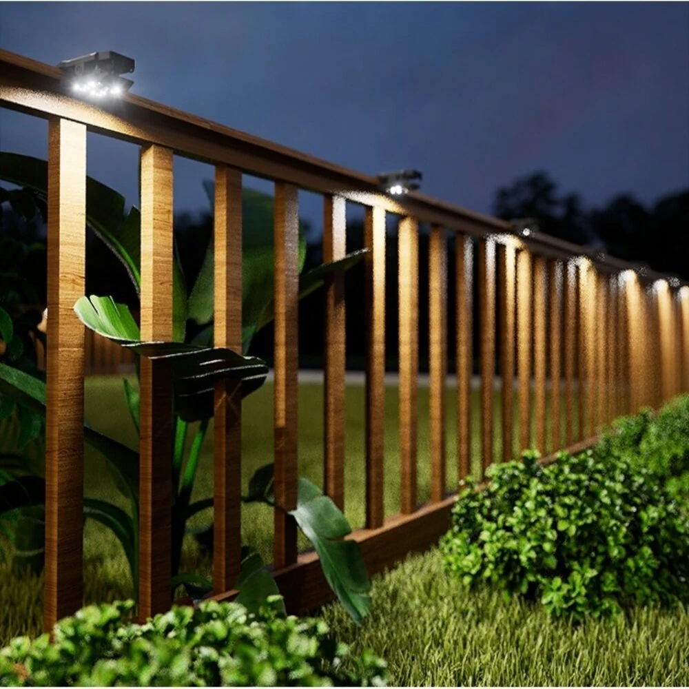 Elfeland Solar Powered Clip Light Multi-Lighting Modes Wide Angle Sensor IP65 Waterproof Solar Charging Wall Lamp for Outdoor Garden Courtyard — view 6