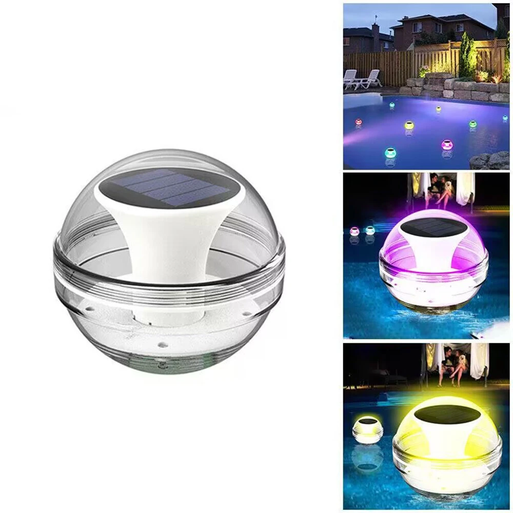 Elfeland Solar Water Drift Light Waterproof LED Solar Glow Ball Lamp 3 Lighting Modes Pools Pond Fountain Garden Party Home Decoration — view 5
