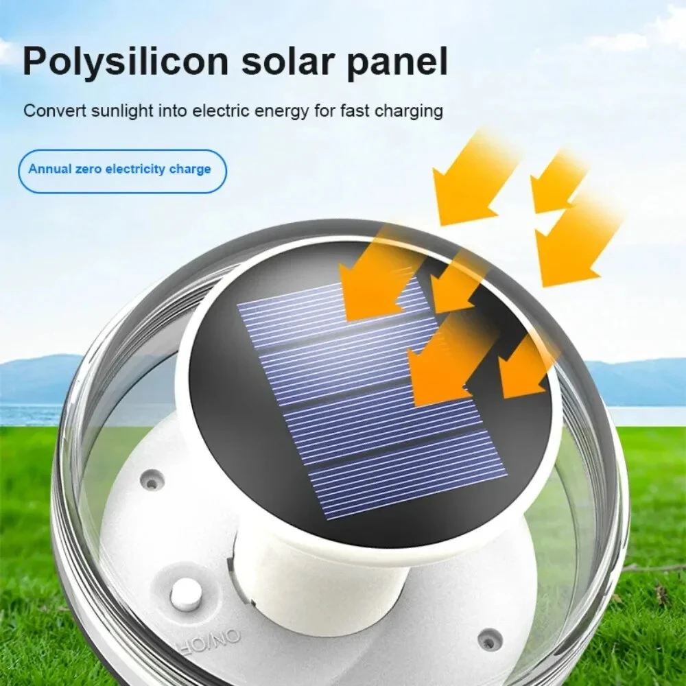 Elfeland Solar Water Drift Light Waterproof LED Solar Glow Ball Lamp 3 Lighting Modes Pools Pond Fountain Garden Party Home Decoration — view 7