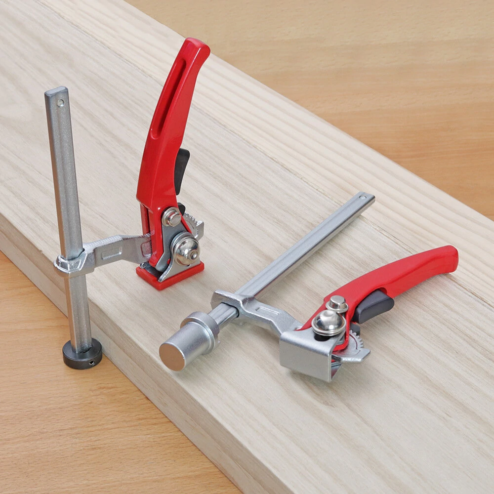 ENJOYWOOD 19mm/20mm MFT Table Workbench Quick Ratchet Bench Dog Hold Down Clamp Clip for Workbench Fixing — view 3