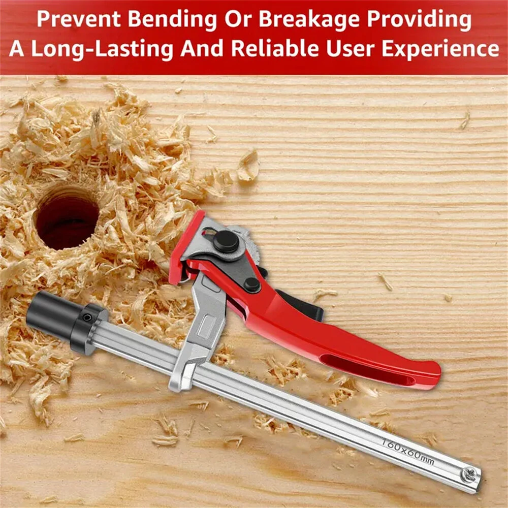 ENJOYWOOD 19mm/20mm MFT Table Workbench Quick Ratchet Bench Dog Hold Down Clamp Clip for Workbench Fixing — view 4