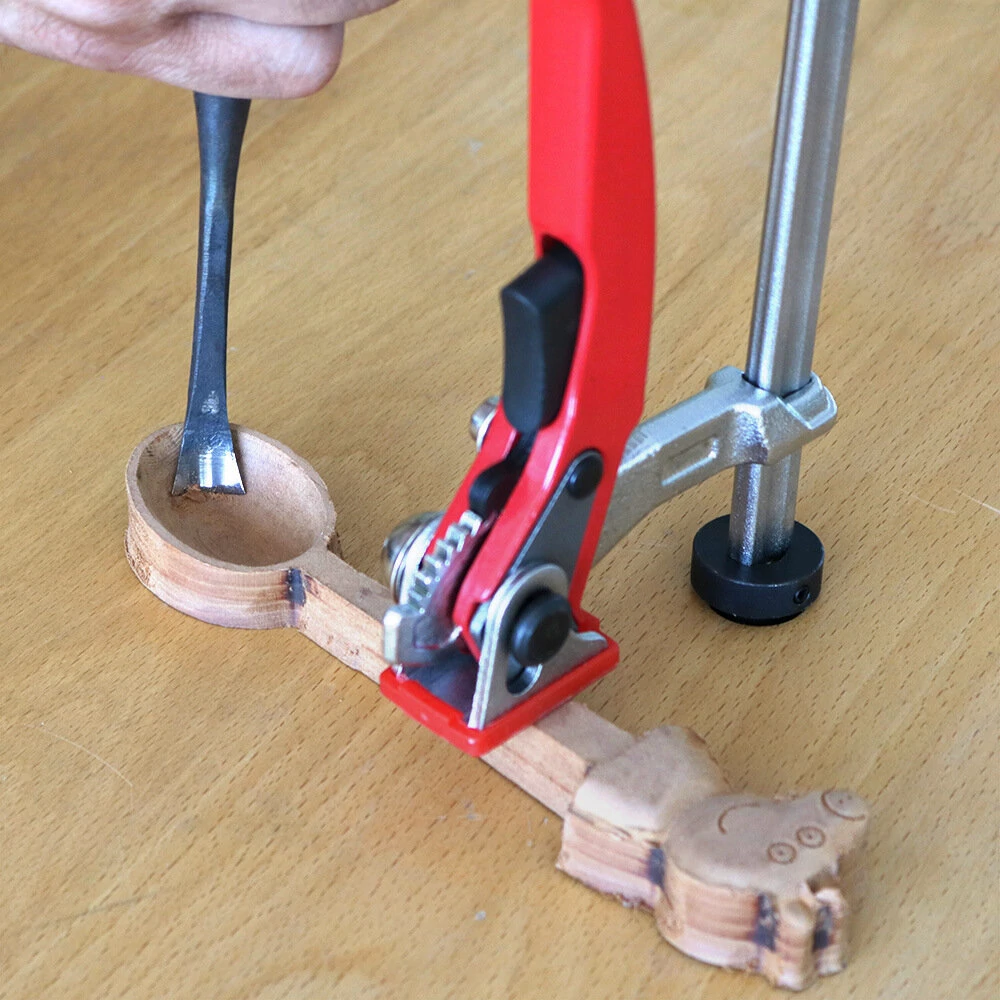ENJOYWOOD 19mm/20mm MFT Table Workbench Quick Ratchet Bench Dog Hold Down Clamp Clip for Workbench Fixing — view 9