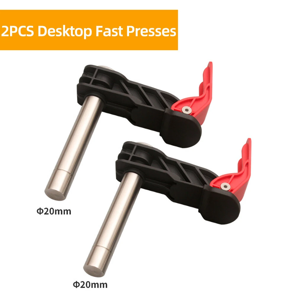 ENJOYWOOD 2 PCS 19mm 20mm Bench Dog Hold Down Quick Clamps Stainless Steel MFT Clamps For MFT Table — view 7