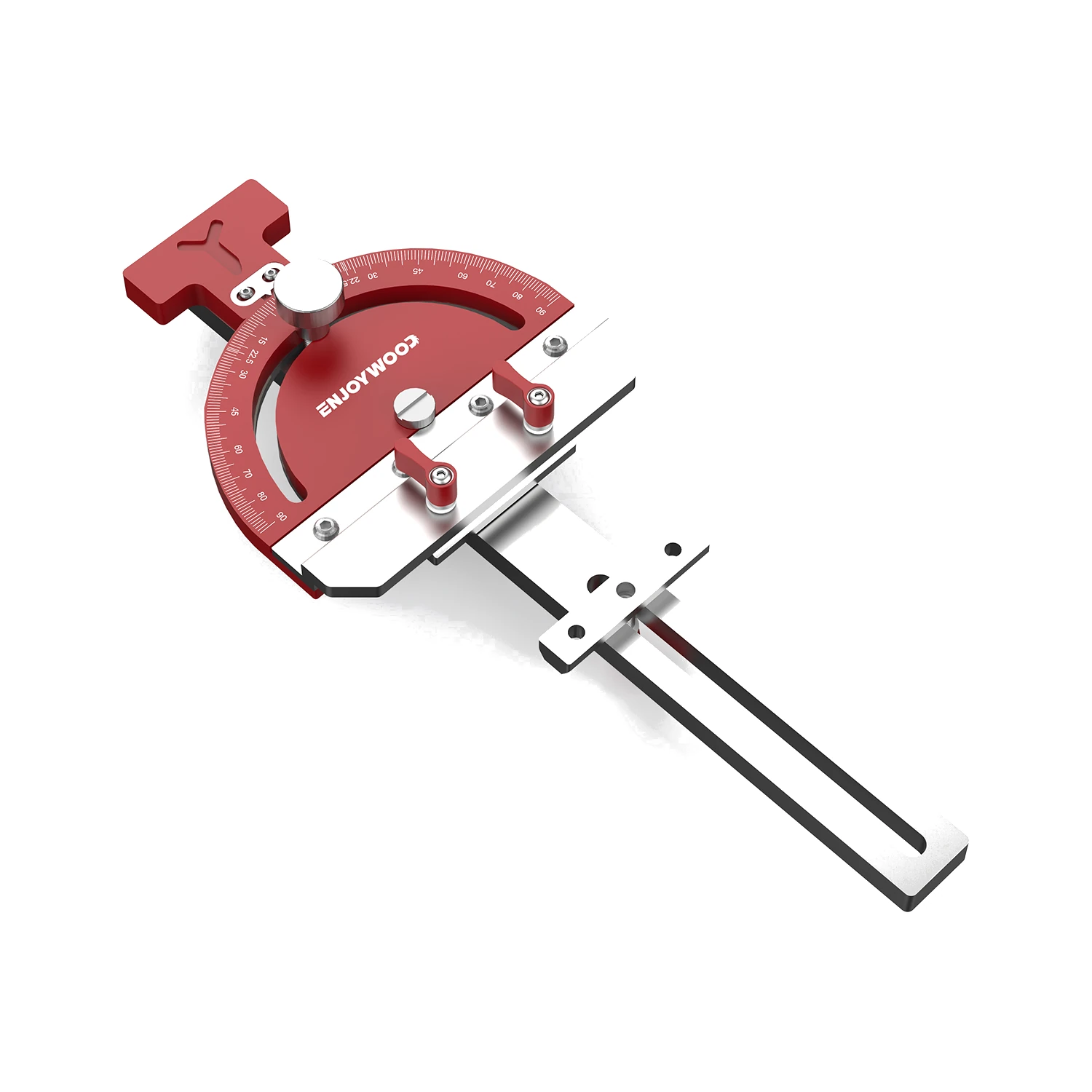 ENJOYWOOD Adjustable Multi-angle Track Saw Guide Square Right Angle Guide Angle Stop for Makita Festool DeWalt Guide Rail — view 3